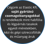 C�g�nk az Elastic Kft.  saj�t gy�rt�s�  csomagol�anyagokkal  is rendelkezik mint habf�lia  �s l�gp�rn�s tasakok  egyedi m�retekben,  k�zi �s g�pi sztreccsf�li�k  �s m�anyag �ruk